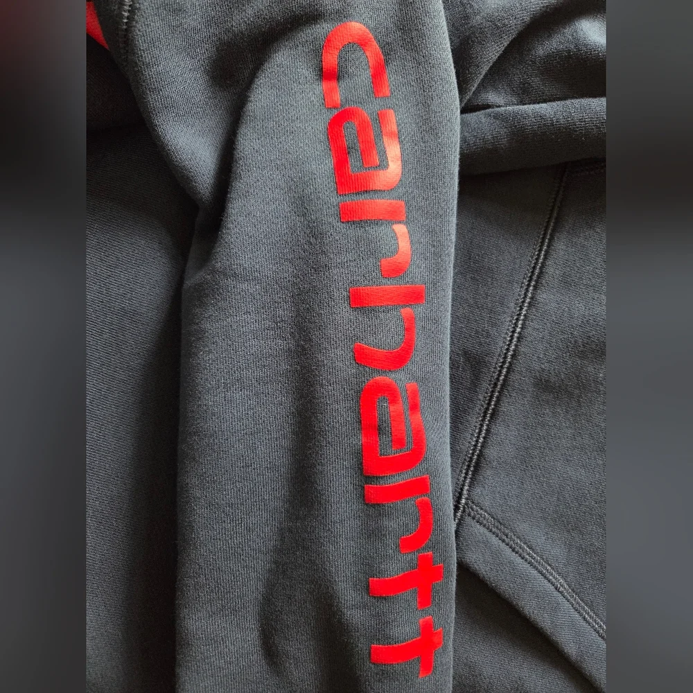 Carhartt Youth Blue and Red Sweatshirt Hoodie - Picture 6 of 7